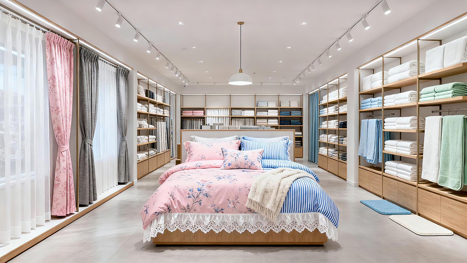 優(yōu)秀家紡店鋪裝修效果圖深度剖析：助力店家打造商業(yè)空間新典